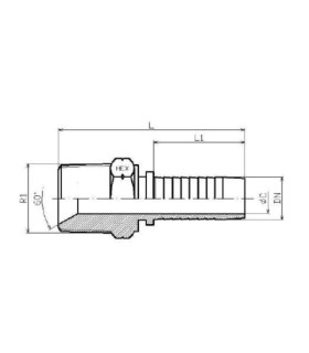 MACHO CÓNICO   1/2" NPT DN 5/8"