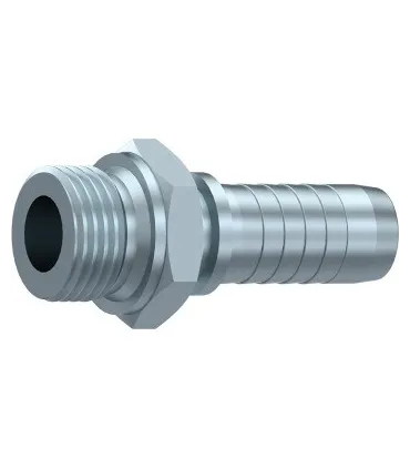 MACHO CILÍNDRICO ASIENTO PLANO   3/8" BSP DN 3/8"