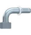 HEMBRA GIRATORIA 90° MÉTRICA CON JUNTA Ø 6 L 12X1,5 DN 3/16"