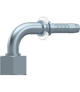 HEMBRA GIRATORIA 90º MÉTRICA CONO24º/60º  Ø 10L  M16X1.5 DN 5/16"