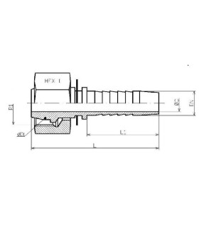 HEMBRA GIRATORIA MÉTRICA SERIE FRANCESA M24X1,5 DN 3/8"