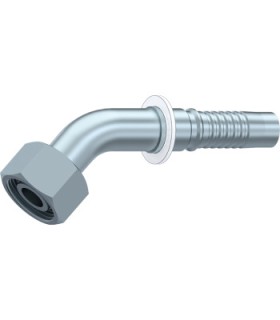 HEMBRA GIRATORIA MÉTRICA 45° CONO24° +JUNTA INTERLOCK M52X2 DN 1"1/4