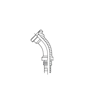 INTERLOCK BRID CAT 1 1/4" Ø54 CODO 45° DIN 1 1/4"