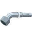 CODO 45° ORFS INTERLOCK Ø 3/4" 1"3/16 12H UNF