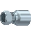 HEMBRA GIRATORIA  RECTA S.43 UNA SOLA PIEZA JIC37° 7/16" 20H UNF DN 1/4"