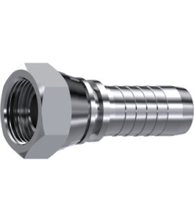 HEMBRA GIRATORIA  RECTA CONO 60° INOX 1/2" BSP DN 3/8"