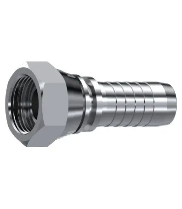 HEMBRA GIRATORIA  RECTA CONO 60° INOX 1/2" BSP DN 5/8"