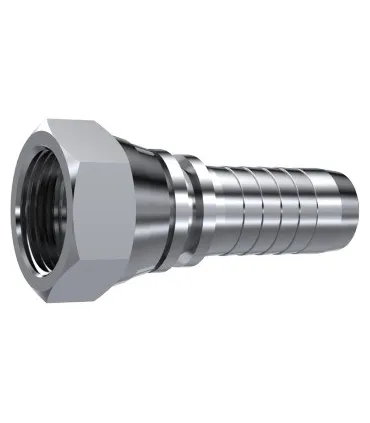 HEMBRA GIRATORIA  RECTA ASIENTO PLANO INOX 1/4" BSP DN 1/4"