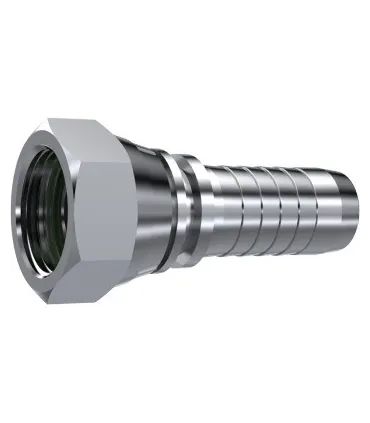 HEMBRA GIRATORIA  RECTA CONO 60° C/J TORICA INOX 1/2" BSP DN 3/8"