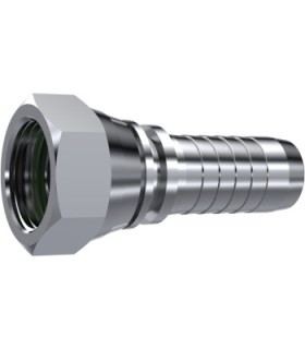 HEMBRA GIRATORIA  RECTA CONO 60° C/J TORICA INOX 1"1/2 BSP DN 1"1/2