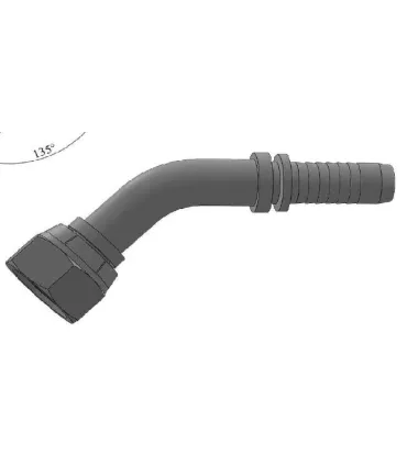 HEMBRA GIRATORIA  45° ASIENTO PLANO INOX 3/8" BSP DN 5/16"
