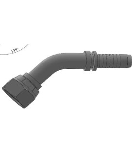 HEMBRA GIRATORIA  45° ASIENTO PLANO INOX 3/8" BSP DN 3/8"