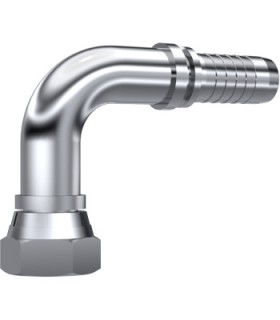 HEMBRA GIRATORIA  90° CONO 60° C/J TÓRICA INOX 1" BSP DN 1"