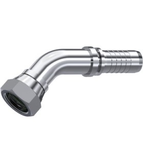 HEMBRA GIRATORIA  45° CONO 60° C/J TÓRICA INOX 1"1/4 BSP DN 1"1/4