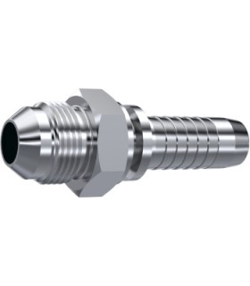 MACHO ROSCA JIC CONO 37° INOX 9/16" 18H UNF DN 5/16"