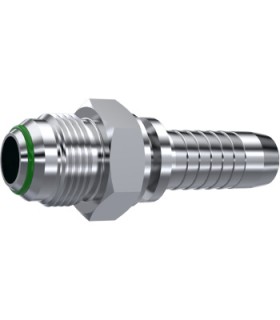 MACHO ROSCA JIC CONO 37° +JUNTA INOX 9/16" 18H UNF DN 3/8"