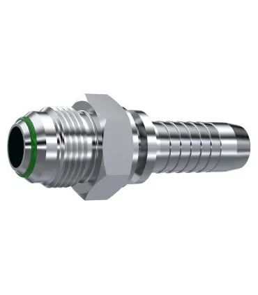 MACHO ROSCA JIC CONO 37° +JUNTA INOX 9/16" 18H UNF DN 3/8"