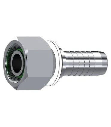 HEMBRA GIRATORIA RECTA MÉTRICA C/JUNTA TÓRICA -INOX Ø 10 L M16X1.5 DN 5/16