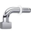 HEMBRA GIRATORIA MÉTRICA 90° C/JUNTA TÓRICA INOX Ø 8 S M16X1.5 DN 1/4"