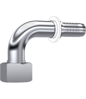 HEMBRA GIRATORIA MÉTRICA 90° C/JUNTA TÓRICA INOX Ø 12 L M18X1.5 DN 5/16"