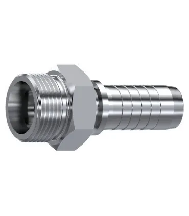 MACHO MÉTRICO CONO 24° INOX Ø 25 S M36X2 DN 1"