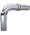 ESPIGA LISA 90° MÉTRICA INOX Ø 12 DN 1/4"