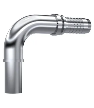 ESPIGA LISA 90° MÉTRICA INOX Ø 25 DN 3/4"