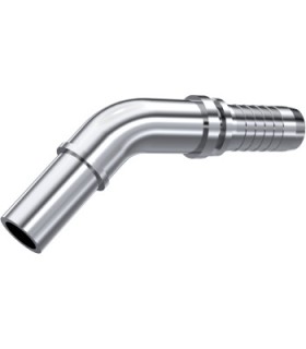 ESPIGA LISA 45° MÉTRICA INOX Ø 12 DN 1/2"