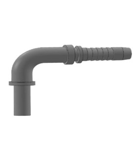 ESPIGA LISA 90° TUBO GAS INOX Ø 6.4 DN 1/4"