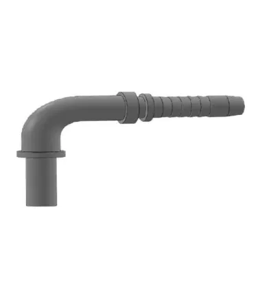 ESPIGA LISA 90° TUBO GAS INOX Ø 12.7 DN 1/2"