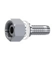 HEMBRA GIRATORIA RECTA MÉTRICA CONO 24°/60° INOX Ø 12 L M18X1.5 DN 5/16"