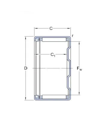 RODAMIENTO DE AGUJAS HK4518 RS 45X52X18