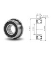 RODAMIENTO 1HB 698-2RS-ESP 19x8x6 2RS CON VALONA