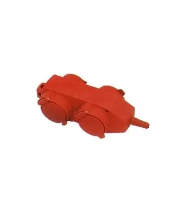 BASE MULTIPLE S/CABLE CON TAPA 10/16A 250V 3500W