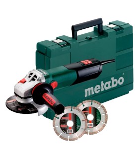 AMOLADORA WE 17-125 QUICK + 2 DISCOS DIAMANTE