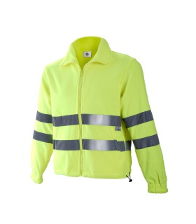 CHAQUETA POLAR ALTA VISIBILIDAD AMARILLO  T.XL