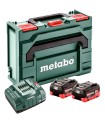 COMBO METABO 2 BATERIAS 18V LI-HD 8 Amp +CARGADOR, EN MALETA