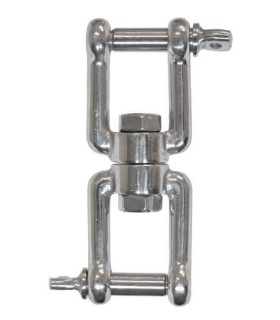 GRILLETE GIRATORIO DOBLE INOX 8mm 400Kg