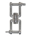 GRILLETE GIRATORIO DOBLE INOX 8mm 400Kg