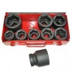 JUEGO 12 LLAVE VASOS  PULGADAS IMPACTO 3/4", DE 3/4" a 1"5/8