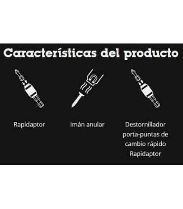 ADAPTADOR PUNTAS 1/4" RING RAPIDAPTOR WERA