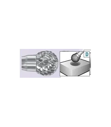 FRESA METAL DURO KUD 1009 ACERO M6