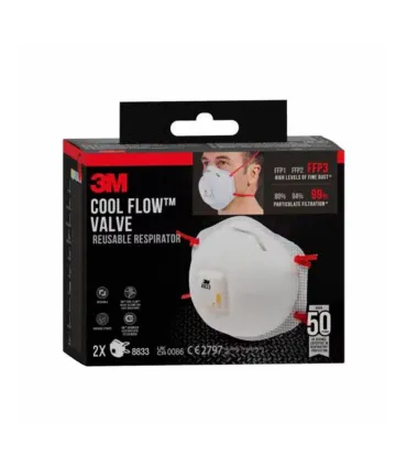 MASCARILLA 3M-8833 FFP3 C/VALVULA