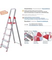 ESCALERA GAYNER ALUM.TIJERA 5 Peld.+Barand