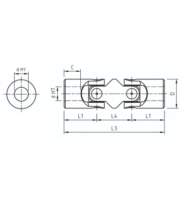 ROTULA PRECISION DOBLE 30X58X190 6GD