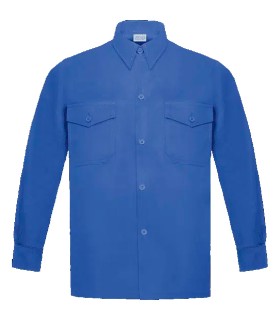 CAMISA TERGAL M/L AZULINA T42
