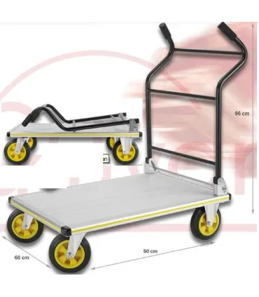 CARRO PLATAFORMA ALUMINIO 300KGS MOD.PT300