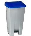 CONTENEDOR 120L C/PEDAL+RUEDAS TAPA AZUL