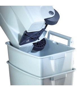 CONTENEDOR 120L C/PEDAL+RUEDAS TAPA AZUL