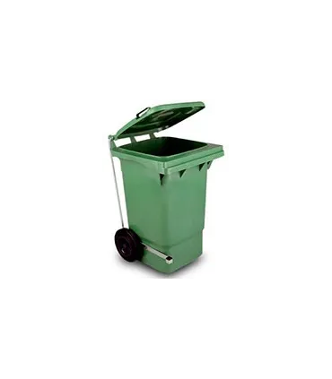 CONTENEDOR 60L. C/PEDAL + RUEDAS TAPA AMARILLA